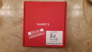 Here’s the Harry’s box as it arrived. Note the “One of One Limited Edition” and the world famous Bad Billy Beard Company logo. It even has our motto “LET BAD BILLY GET YOUR GOAT”